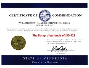 Paraprofessional Recognition Week 2015 - Certificate_Page_1