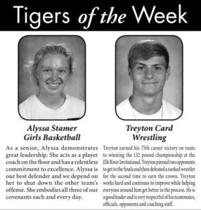 Congratulations Alyssa Stamer & Treyton Card!