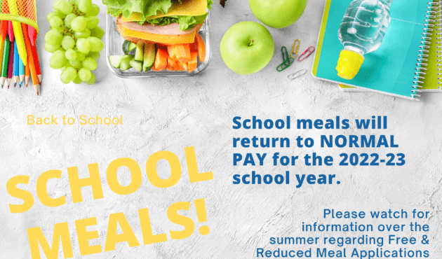 School Meal Prices for the 2022-23 School Year